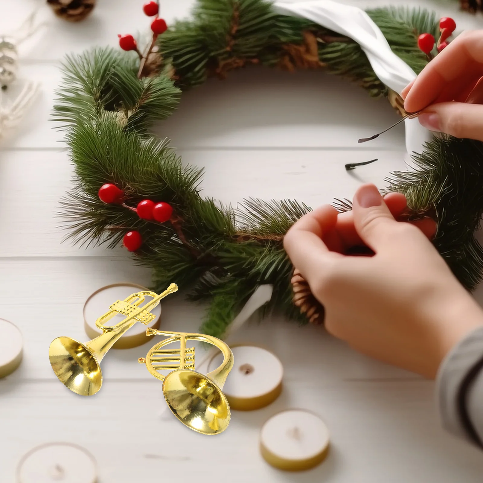 12Pcs Xmas Miniature Music Instruments ABS Plastic Lightweight Mini Instruments Kit for Christmas Tree Decoration Party Favors
12Pcs Xmas Miniature Music Instruments ABS Plastic Lightweight Mini Instruments Kit for Christmas Tree Decoration Party Favors