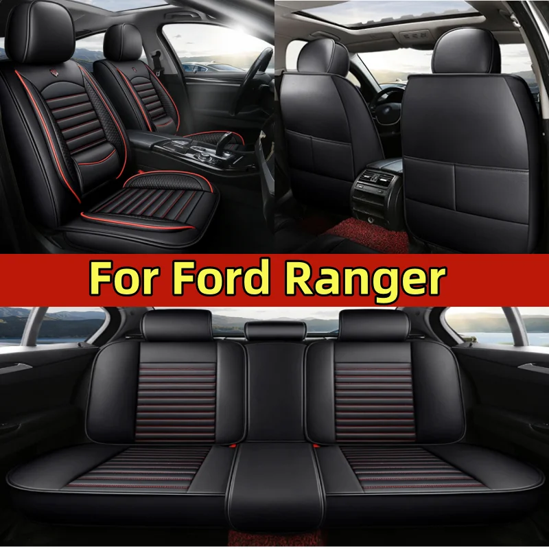 For Ford Ranger PU leather waterproof artificial leather car seat cover, soft and comfortable waist-fixing seat cover 
For Ford Ranger PU leather waterproof artificial leather car seat cover, soft and comfortable waist-fixing seat cover