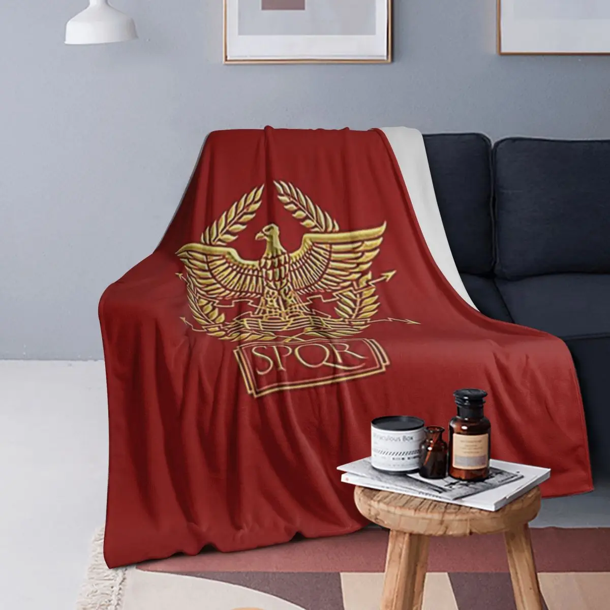 SPQR- Roman Empire Standard Eagle Emblem Blanket Soft Flannel Throw Blanket Bedding for Bed Living room Picnic Travel Home Sofa
SPQR- Roman Empire Standard Eagle Emblem Blanket Soft Flannel Throw Blanket Bedding for Bed Living room Picnic Travel Home Sofa
