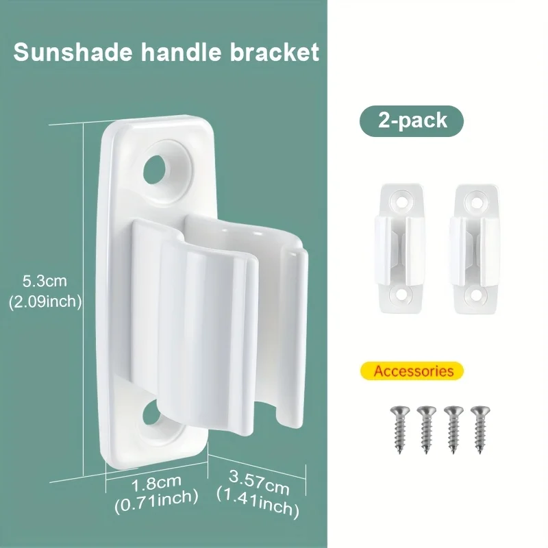 RV Awning Crank Bracket Hook, Awning Rod Fixing Clip Storage Bracket, Lightweight Durable ABS Holder for Camper Van RV Trailer
RV Awning Crank Bracket Hook, Awning Rod Fixing Clip Storage Bracket, Lightweight Durable ABS Holder for Camper Van RV Trailer