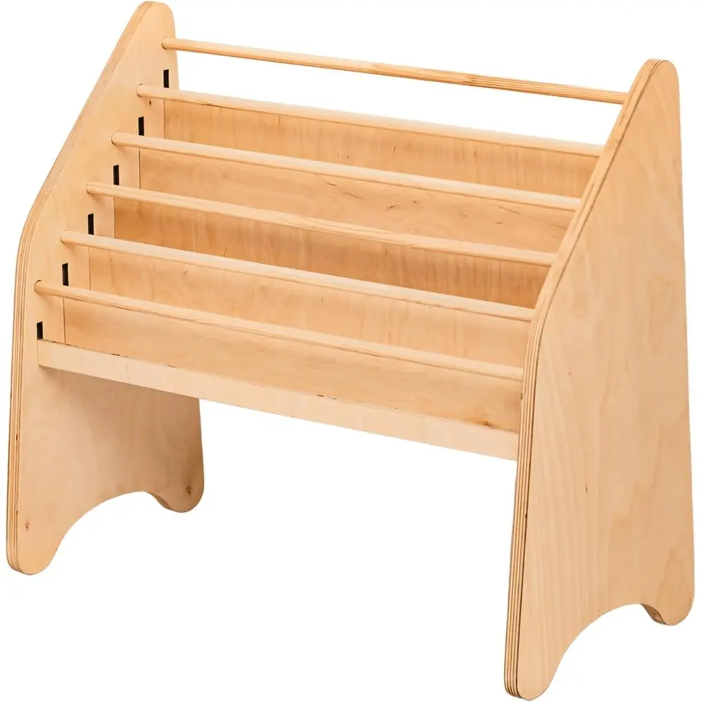 Large Natural Wooden Playroom Bookshelf for Kids - Nursery Storage and Decor Idea
Large Natural Wooden Playroom Bookshelf for Kids - Nursery Storage and Decor Idea
