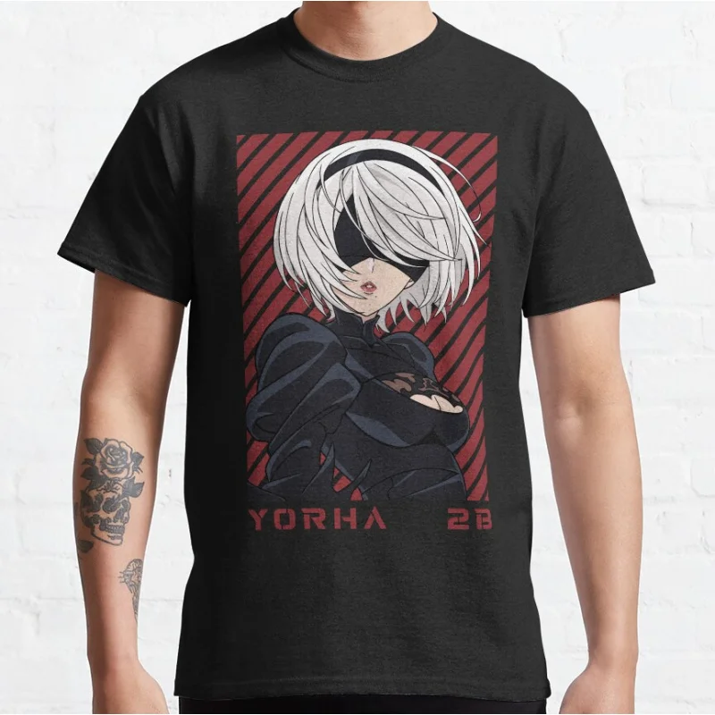 YoRHa 80s vintage 2B Nier Automata Simple Anime video game gift T shirt for man Large size Tops 100% cotton S-6XL print clothes
YoRHa 80s vintage 2B Nier Automata Simple Anime video game gift T shirt for man Large size Tops 100% cotton S-6XL print clothes