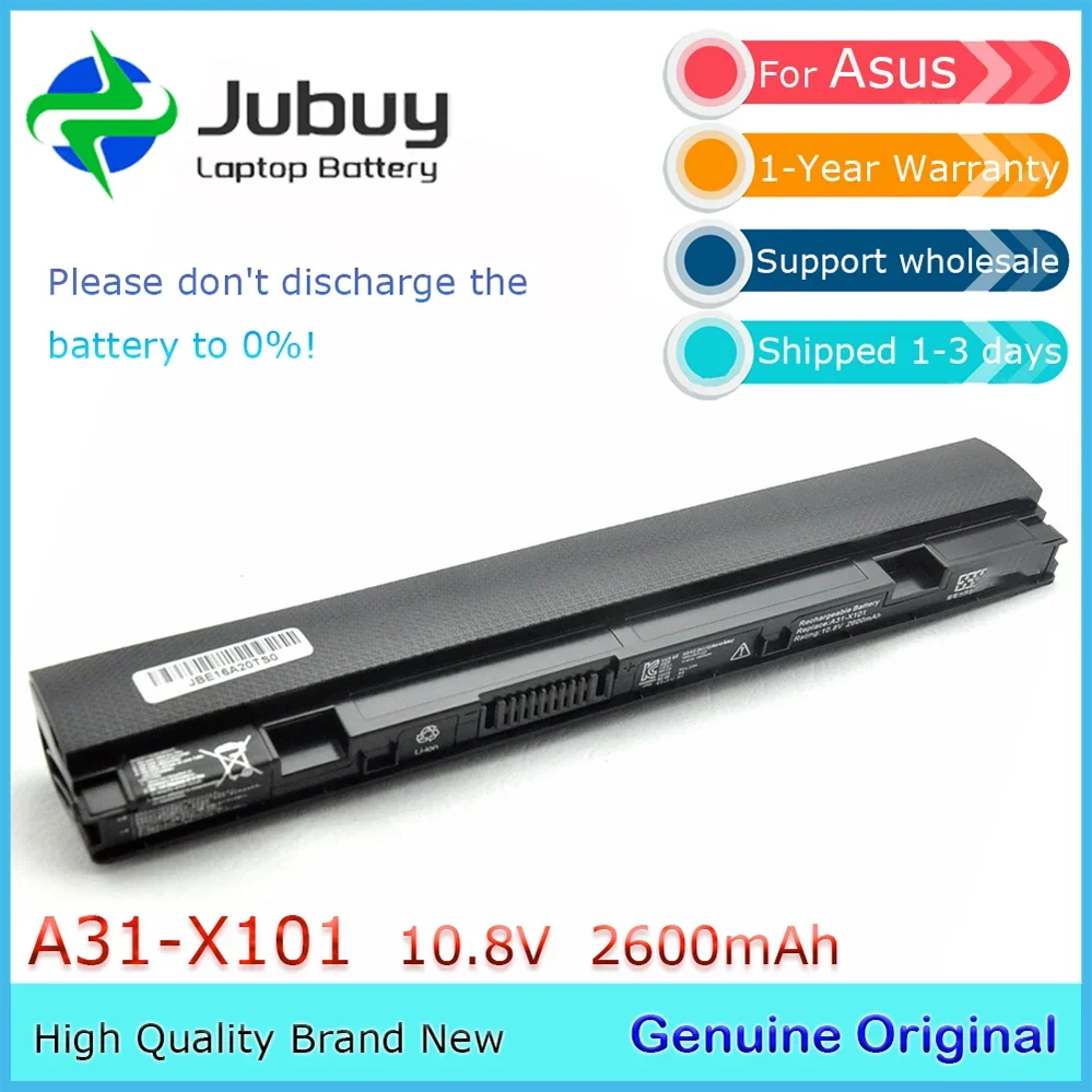 Original 10.8V 28Wh A31-X101 Notebook Battery for Asus Eee PC X101CH, X101H, X101C, X101
Original 10.8V 28Wh A31-X101 Notebook Battery for Asus Eee PC X101CH, X101H, X101C, X101