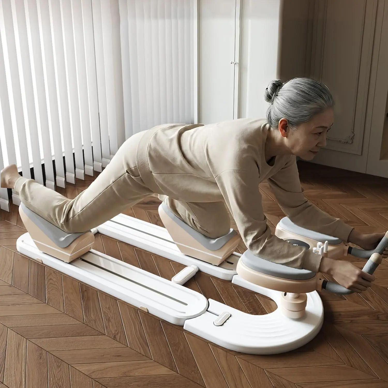 Back Stretch Trainer Home Spinal Twist Machine for Abdominal Crunches Waist Slimming Leg Extension Workouts
Back Stretch Trainer Home Spinal Twist Machine for Abdominal Crunches Waist Slimming Leg Extension Workouts