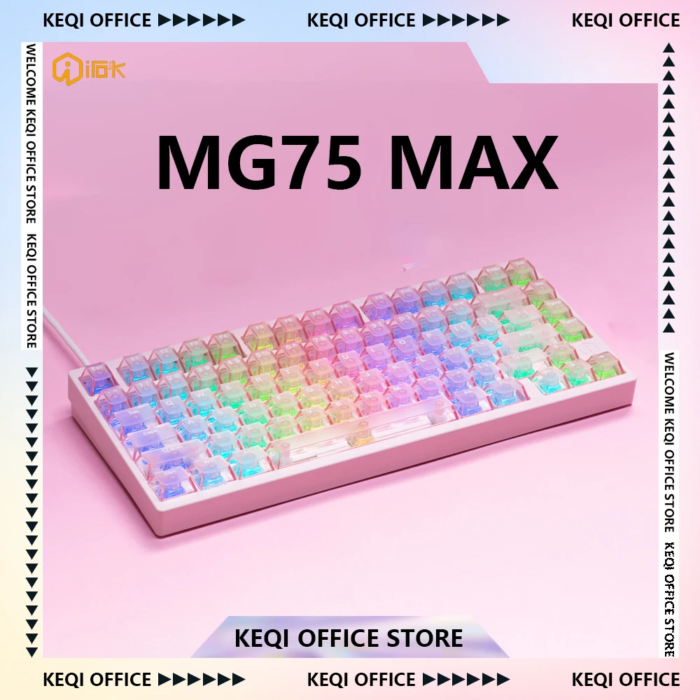 IROK MG75 PRO/MAX Механическая клавиатура Магнитный переключатель Rgb Горячая замена Алюминий Rt0.005 Быстрая демонтажная структура Пользовательские подарки для ПК
IROK MG75 PRO/MAX Механическая клавиатура Магнитный переключатель Rgb Горячая замена Алюминий Rt0.005 Быстрая демонтажная структура Пользовательские подарки для ПК