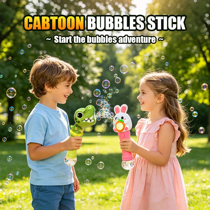 Cartoon Dinosaur Rabbit Bubble Blowing Machine for Children Fully Automatic Handheld Bubble Stick Luminous Bubble Toy Kids Gifts
Cartoon Dinosaur Rabbit Bubble Blowing Machine for Children Fully Automatic Handheld Bubble Stick Luminous Bubble Toy Kids Gifts