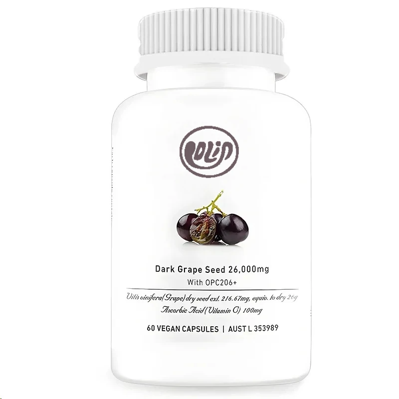 Black Grape Seed 216.67mg Antioxidant Supplement For Skin Care, Support, 60 Capsules
Black Grape Seed 216.67mg Antioxidant Supplement For Skin Care, Support, 60 Capsules