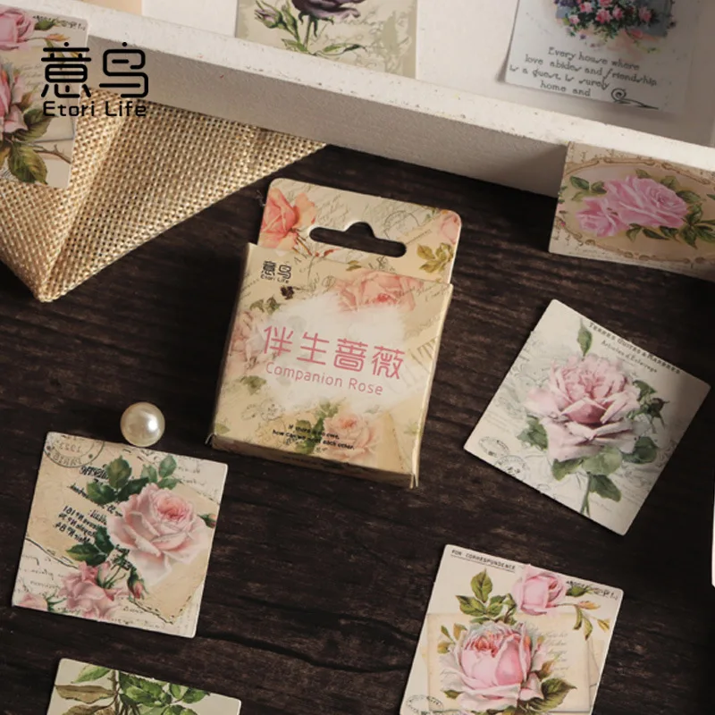 46pcs Companion Rose Series Decorative Stickers Scrapbooking Label Diary Vintage Flower Stationery Album Journal Planner
46pcs Companion Rose Series Decorative Stickers Scrapbooking Label Diary Vintage Flower Stationery Album Journal Planner