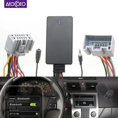 Car Bluetooth 5.0 Wireless Phone Call Handsfree AUX In Adapter for VOlVO C30 S40 V40 V50 S60 S70 C70 V70 XC70 S80 XC90 With Mic