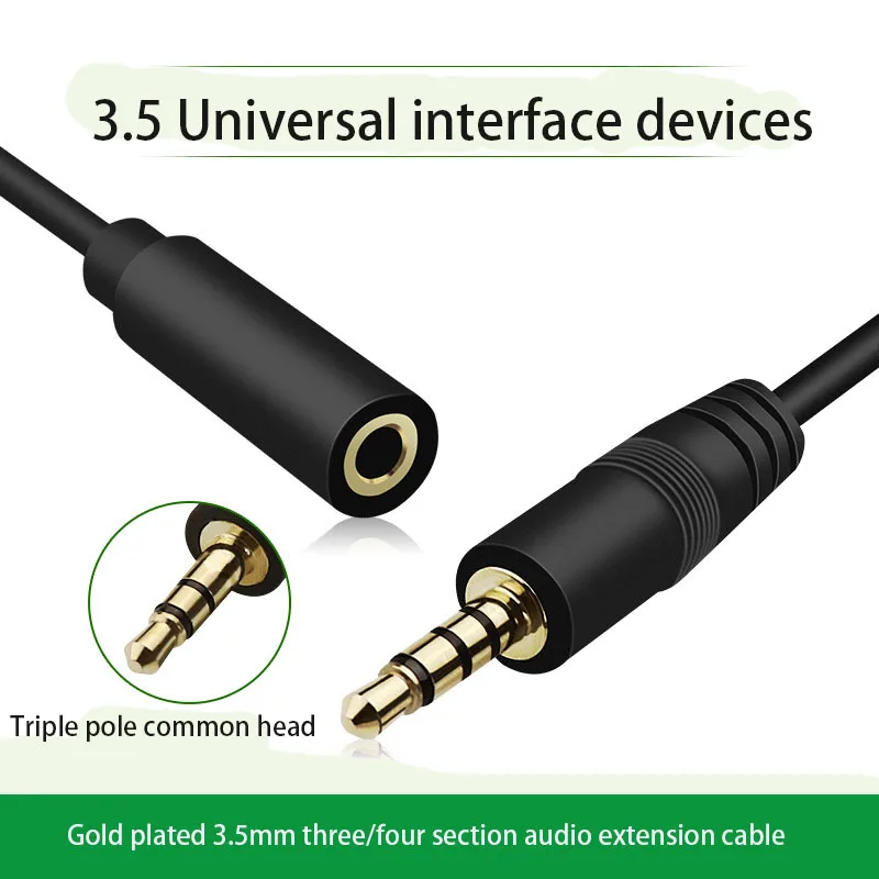 3.5mm Male To Female Headphone Extension Cable, Audio Aux Plug, Car Phone, Computer Connection, Audio Cable
3.5mm Male To Female Headphone Extension Cable, Audio Aux Plug, Car Phone, Computer Connection, Audio Cable