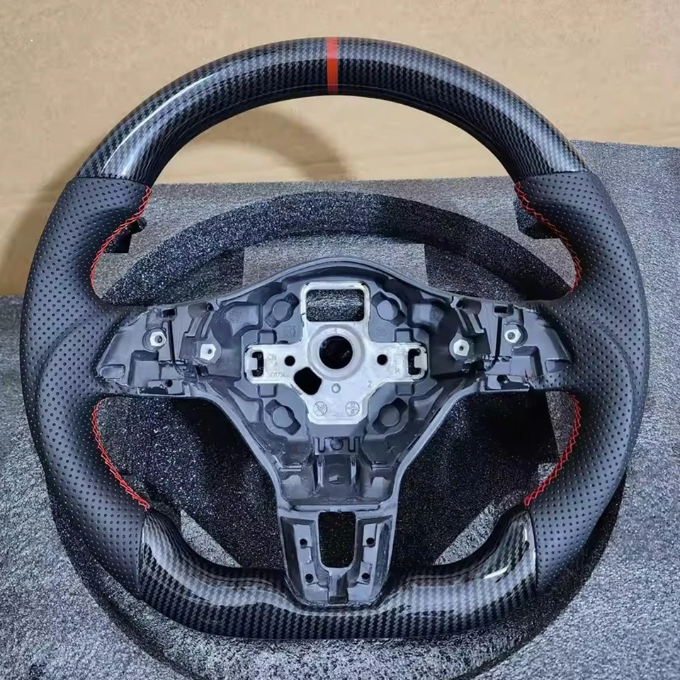 Hydro-Dip Carbon Fiber Look Steering Wheel for Volkswagen Golf 6 GTI GTD R 2009-2013 Polo GTI Tiguan Passat R-Line
Hydro-Dip Carbon Fiber Look Steering Wheel for Volkswagen Golf 6 GTI GTD R 2009-2013 Polo GTI Tiguan Passat R-Line