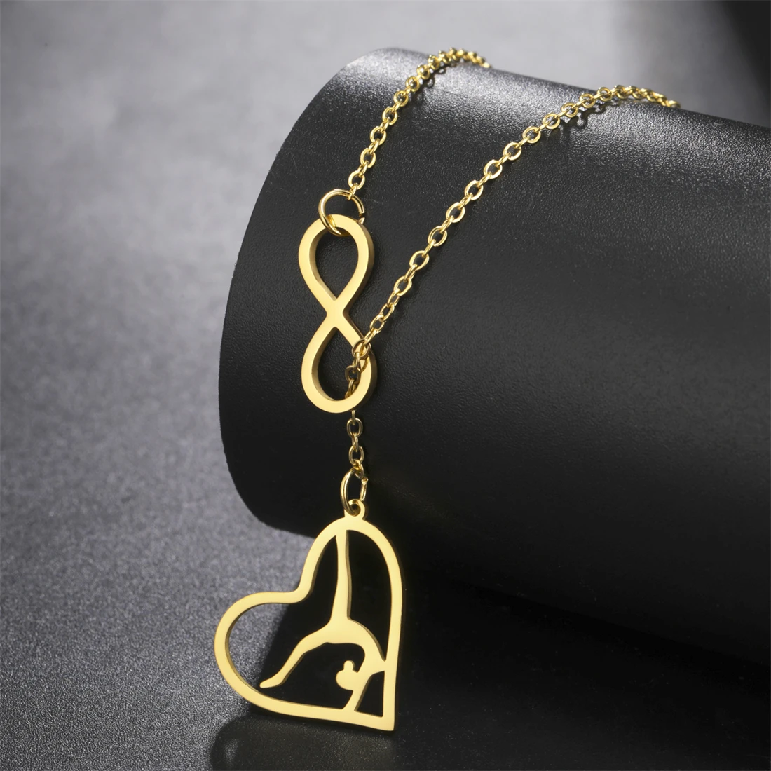 Heart-shaped Gymnastics Pendant Necklace for Women Elegant Dancer Pendant Sports Cheer Necklaces Stainless Steel Jewelry Gift
Heart-shaped Gymnastics Pendant Necklace for Women Elegant Dancer Pendant Sports Cheer Necklaces Stainless Steel Jewelry Gift