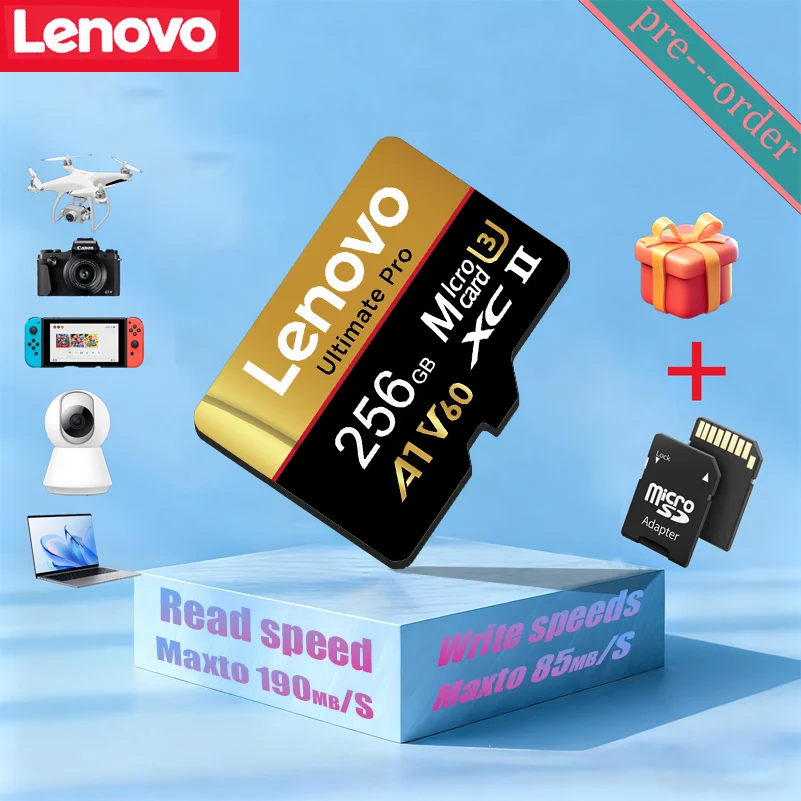 Lenovo Extreme Micro SD XC Memory Card 4K UHS-I USB 3.0 for Camera GoPro DJI - Flash Storage 1TB 512GB 256GB 128GB
Lenovo Extreme Micro SD XC Memory Card 4K UHS-I USB 3.0 for Camera GoPro DJI - Flash Storage 1TB 512GB 256GB 128GB