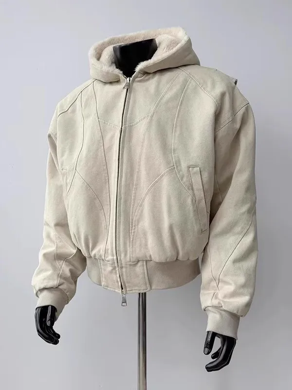 Cleanfit ort Canvas Jaet Men's Thiened Autumn Winter Coat with Hood Casual Workwear for Couples Youth Faion
Cleanfit ort Canvas Jaet Men's Thiened Autumn Winter Coat with Hood Casual Workwear for Couples Youth Faion