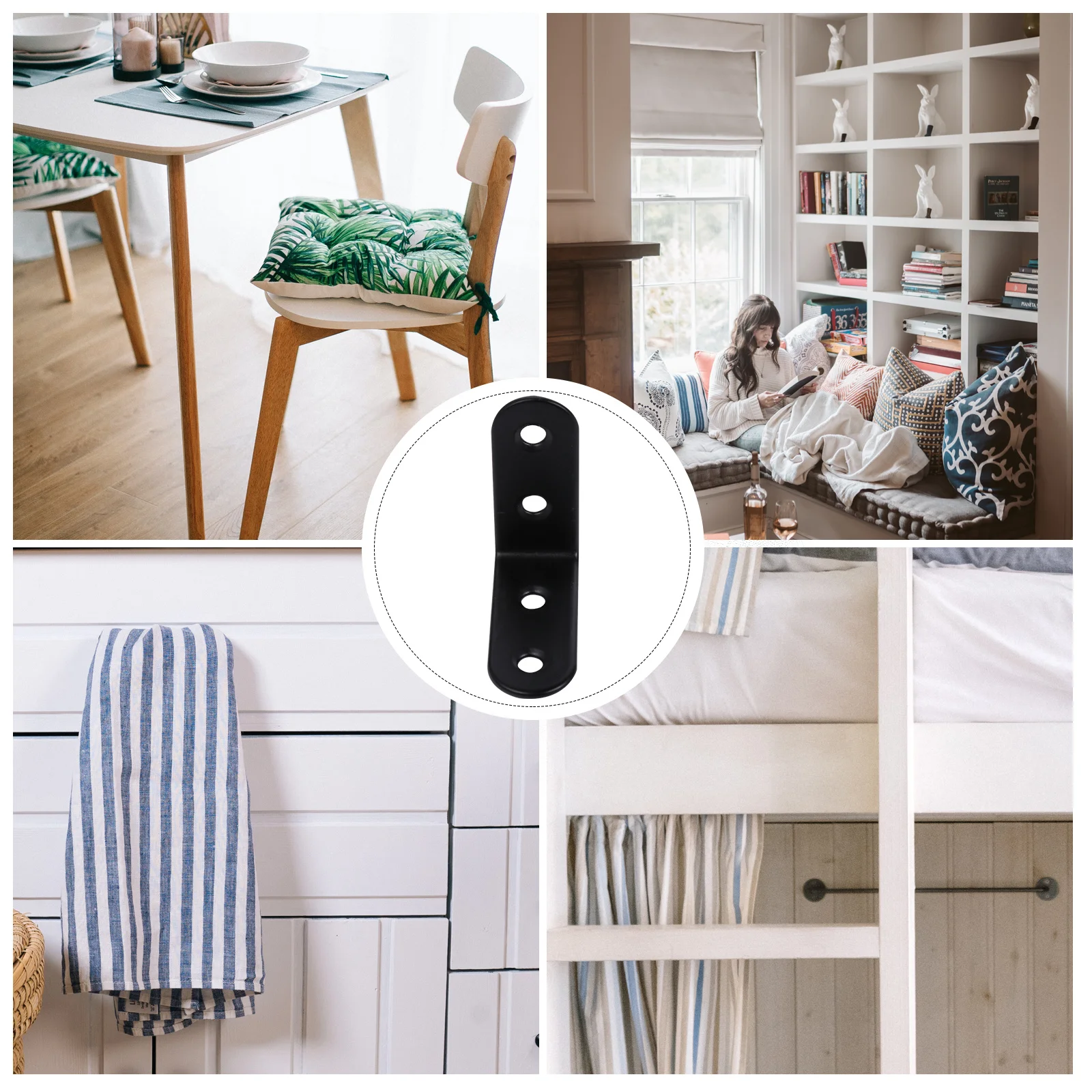 20Pcs Thickened Stainless Steel Corner Fittings Wide Applications for Home DIY Projects Black Corner Angle Bracket
20Pcs Thickened Stainless Steel Corner Fittings Wide Applications for Home DIY Projects Black Corner Angle Bracket