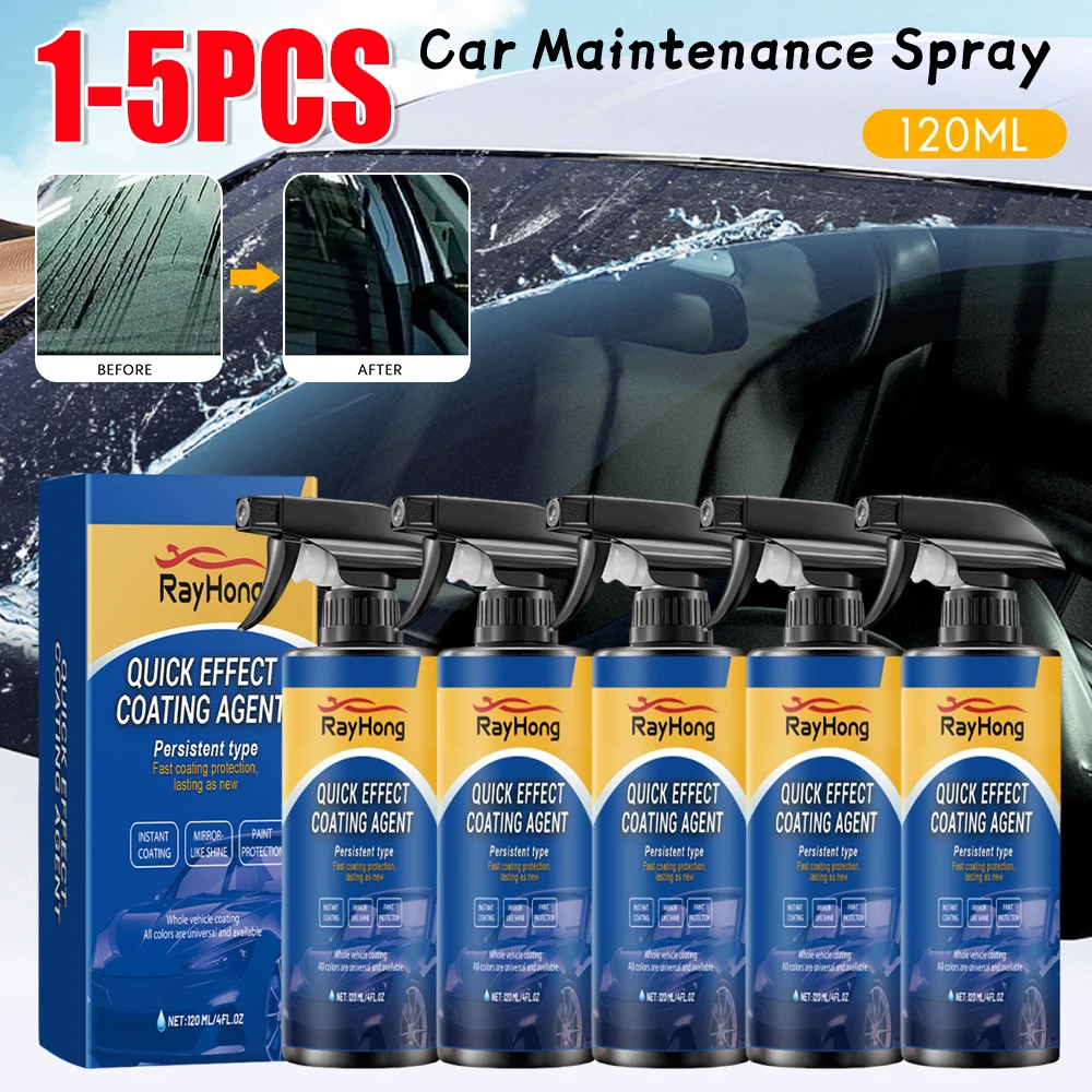 1-5pcs 120ml Car Quick Coating Agent Ceramic Paint Protector Spray Anti Scratch Waterproof High Gloss Shine for Paint Care
1-5pcs 120ml Car Quick Coating Agent Ceramic Paint Protector Spray Anti Scratch Waterproof High Gloss Shine for Paint Care