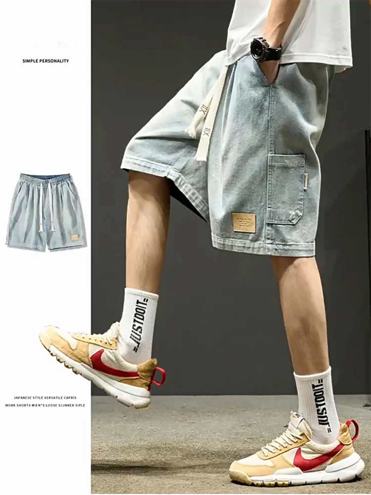 Мужские летние тонкие прямые брюки-карго из ретро-американского денима, износостойкие, из хлопка, повседневные
Мужские летние тонкие прямые брюки-карго из ретро-американского денима, износостойкие, из хлопка, повседневные