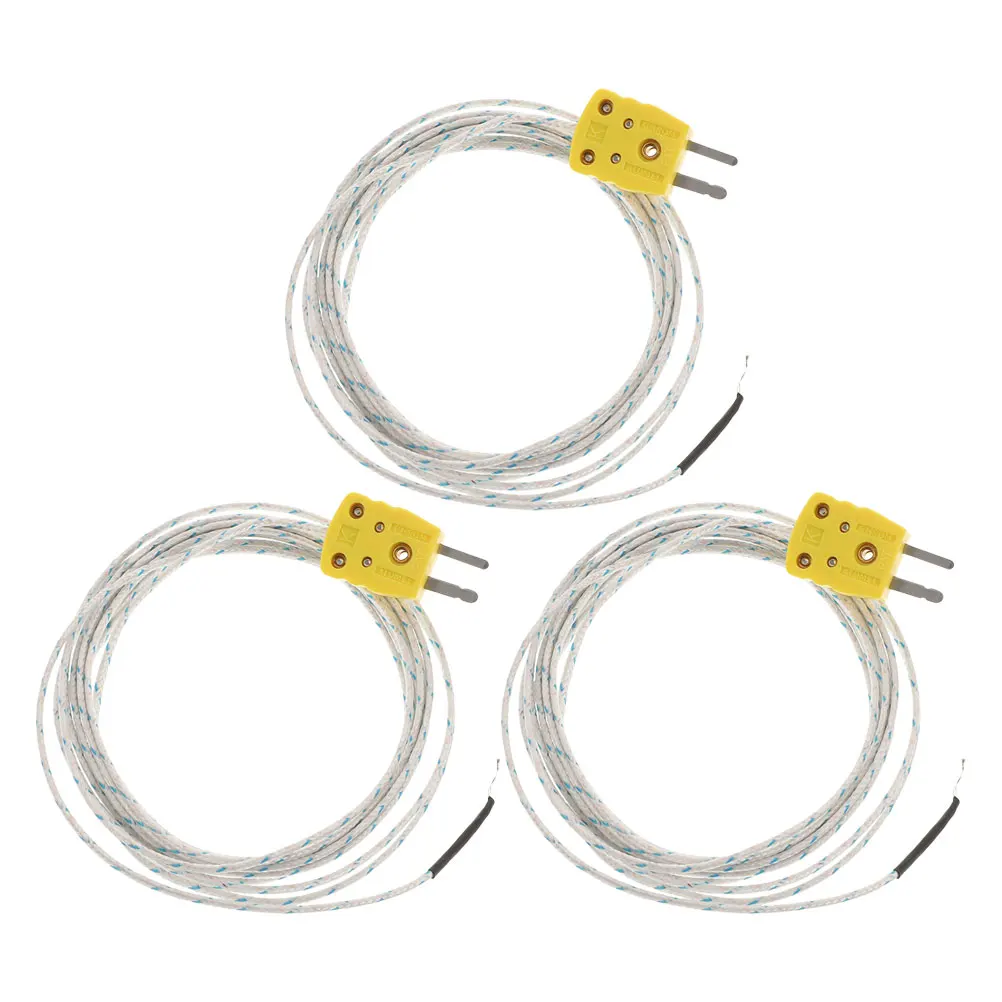 3pcs K Thermocouple Temperature Probe Mini Connector Industrial Meter 3M Mini Thermocouple K Type High Precision Sensor
3pcs K Thermocouple Temperature Probe Mini Connector Industrial Meter 3M Mini Thermocouple K Type High Precision Sensor