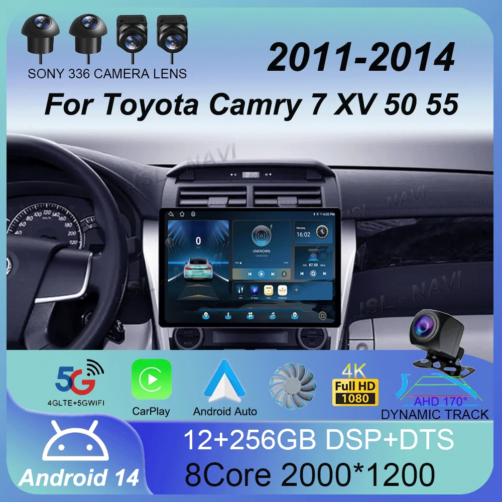 Android 14 Carplay Auto для Toyota Camry 7 XV 50 55 2011-2014 Мультимедийный видеоплеер Автомобильный радиоприемник Навигация Стерео GPS Без 2din 4G
Android 14 Carplay Auto для Toyota Camry 7 XV 50 55 2011-2014 Мультимедийный видеоплеер Автомобильный радиоприемник Навигация Стерео GPS Без 2din 4G