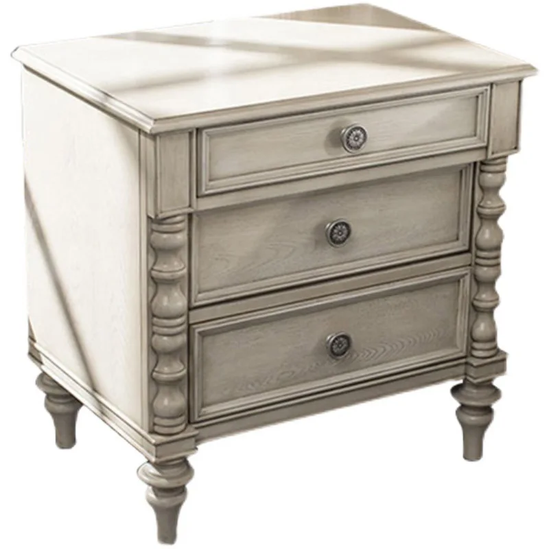 American country solid wood bedside three-pump bedside cabinet storage French bedroom locker
American country solid wood bedside three-pump bedside cabinet storage French bedroom locker