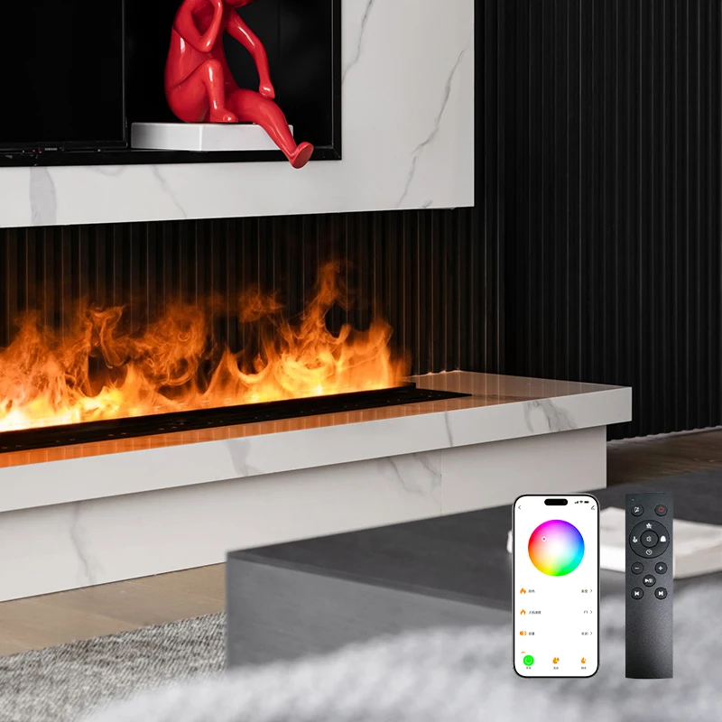 3D Decorative Electric Wall-Mounted Fireplace Insert Multicolor Simulated Flame Remote App Control Energy-Saving LED Display
3D Decorative Electric Wall-Mounted Fireplace Insert Multicolor Simulated Flame Remote App Control Energy-Saving LED Display