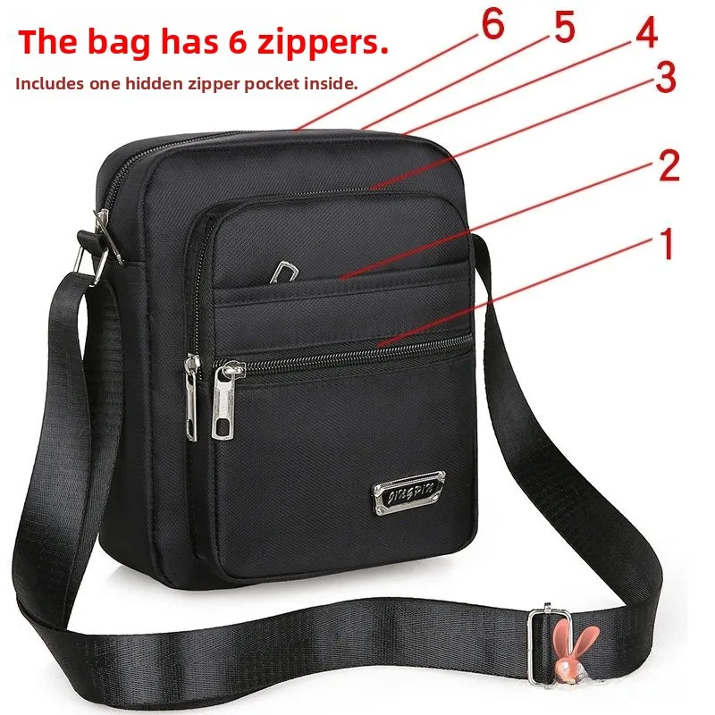 Oxford Cloth Men's Crossbody Bag Business Casual Handbag Shoulder Bag Soft Handle Korean Style Polyester Foldable
Oxford Cloth Men's Crossbody Bag Business Casual Handbag Shoulder Bag Soft Handle Korean Style Polyester Foldable