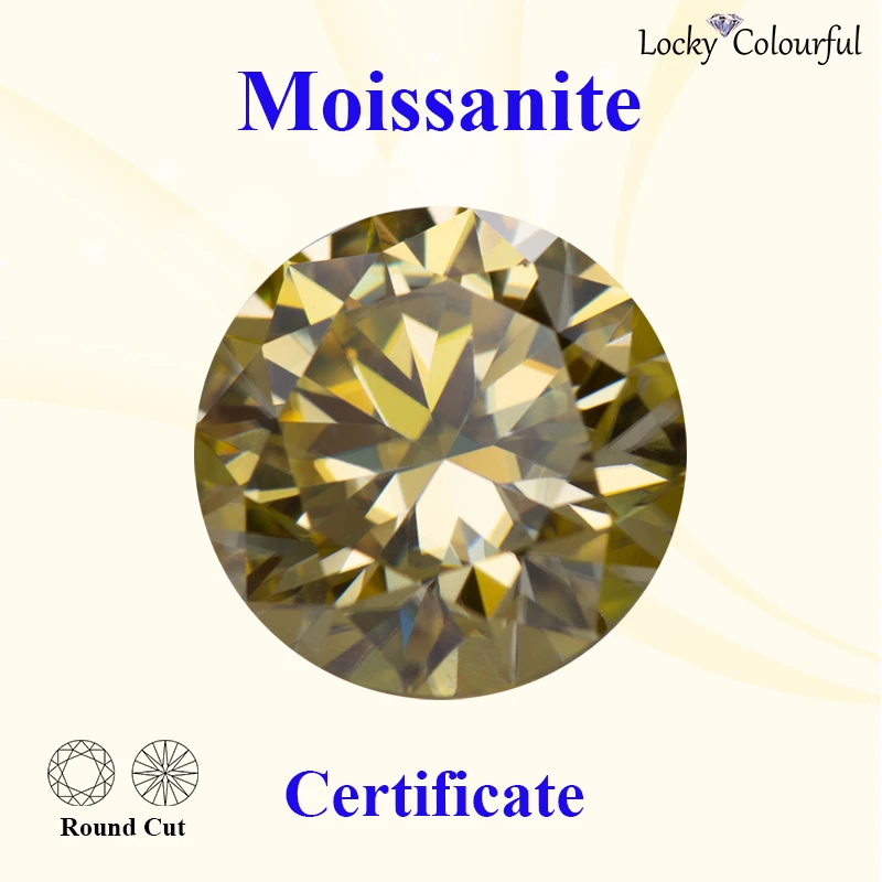 Moissanite Round Shape Beads VVS1 Lemon Yellow Color for Charms DIY Jewelry Making Bracelet Rings Materials with GRA Certificate
Moissanite Round Shape Beads VVS1 Lemon Yellow Color for Charms DIY Jewelry Making Bracelet Rings Materials with GRA Certificate