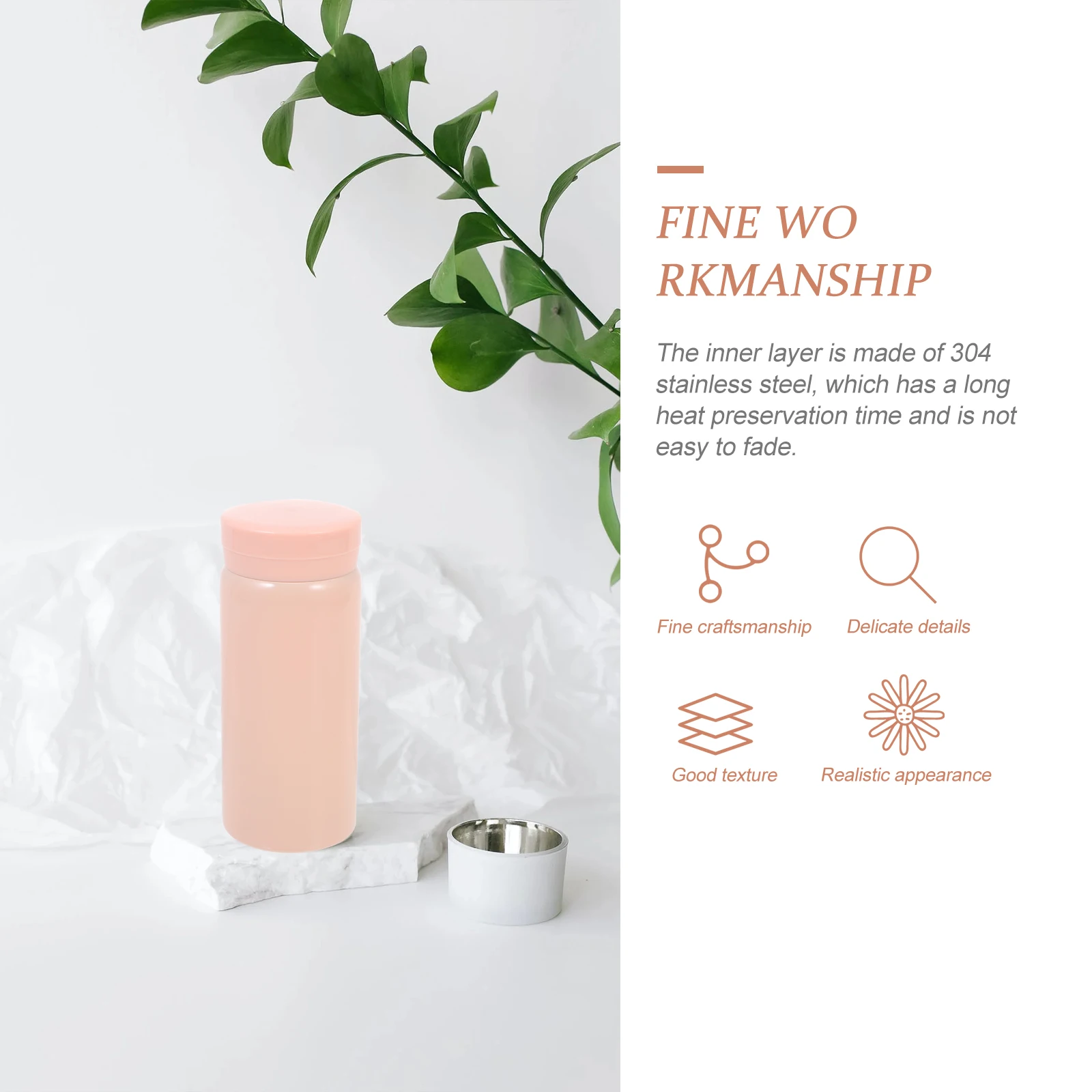 Cup Insulation Water Bottle Hot Drink Holder Portable Vacuum Flask 304 Stainless Steel Reusable Easy Clean Indoor
Cup Insulation Water Bottle Hot Drink Holder Portable Vacuum Flask 304 Stainless Steel Reusable Easy Clean Indoor