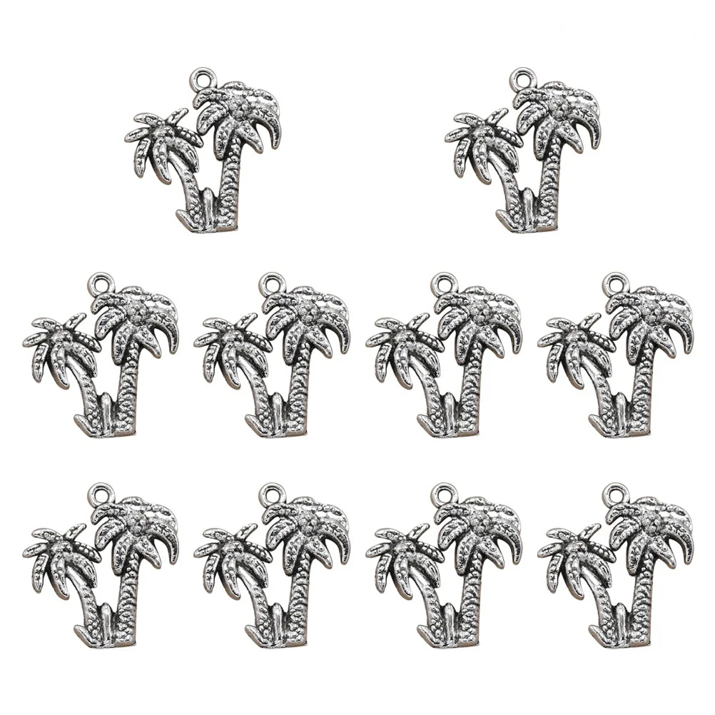 10Pcs Alloy Coconut Tree Charms Pendants Silver DIY Jewelry Making Necklace Bracelet Keychain Scrapbooking Accessories
10Pcs Alloy Coconut Tree Charms Pendants Silver DIY Jewelry Making Necklace Bracelet Keychain Scrapbooking Accessories