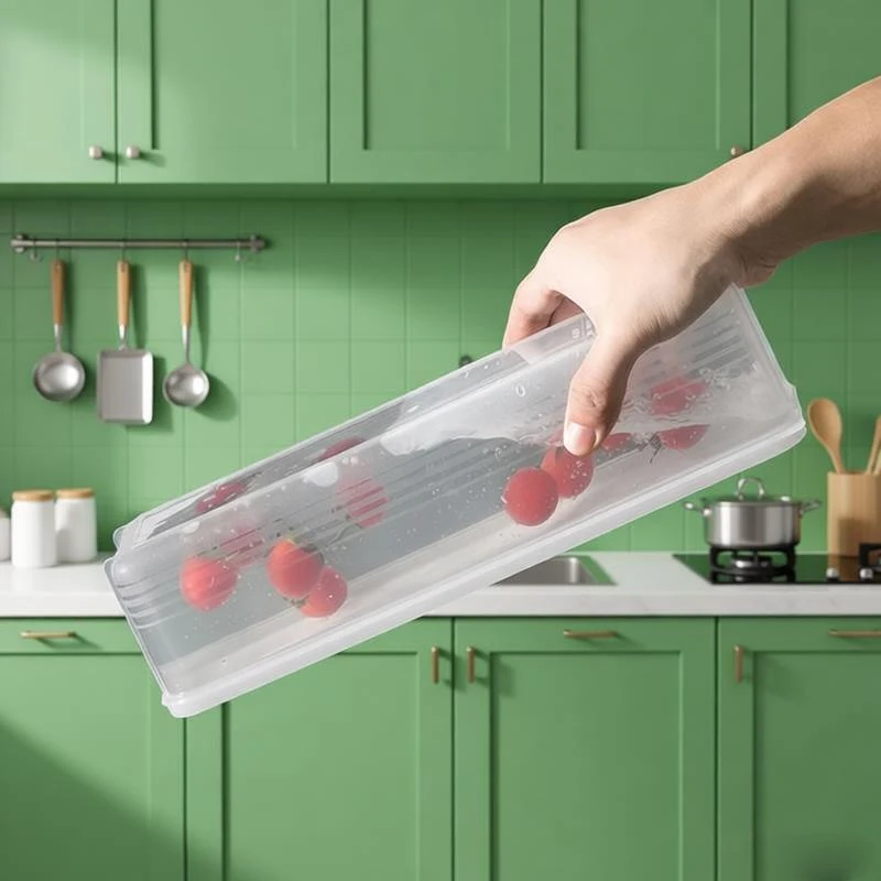 1Pc Long Rectangular Box For Cereal Pasta Vegetables Airtight Plastic Food Storage Containers W/ Lids For Kitchen Organizer
1Pc Long Rectangular Box For Cereal Pasta Vegetables Airtight Plastic Food Storage Containers W/ Lids For Kitchen Organizer