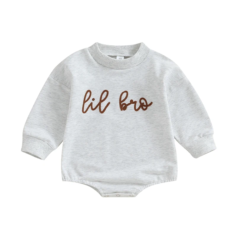 Baby Boys Sweatshirts Rompers Letter Pattern Crew Neck Long Sleeve Infant Jumpsuits Fall Toddler Bodysuits
Baby Boys Sweatshirts Rompers Letter Pattern Crew Neck Long Sleeve Infant Jumpsuits Fall Toddler Bodysuits