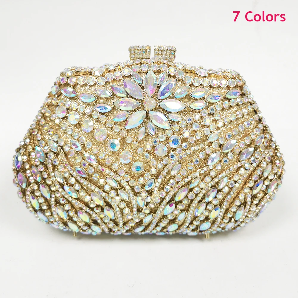 Gold/Silver Crystal Clutch Purse For Women Diamond 8 Colors Wedding Handbags Luxury Minaudiere Female Rhinestone Dinner Clutch
Gold/Silver Crystal Clutch Purse For Women Diamond 8 Colors Wedding Handbags Luxury Minaudiere Female Rhinestone Dinner Clutch