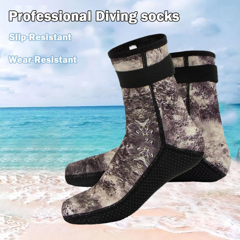 Camo Diving Socks 3mm Neoprene Beach Water Socks Thermal Wetsuit Boots Anti Slip Diving Socks for Rafting Snorkeling Swimming
Camo Diving Socks 3mm Neoprene Beach Water Socks Thermal Wetsuit Boots Anti Slip Diving Socks for Rafting Snorkeling Swimming