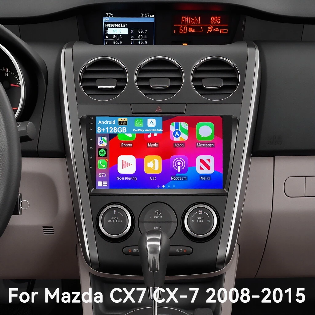 Wireless CarPlay Android 16 Radio For Mazda CX7 CX-7 CX 7 2008-2015 9"Inch Car Multimedia Navigation GPS BT DSP Split screen
Wireless CarPlay Android 16 Radio For Mazda CX7 CX-7 CX 7 2008-2015 9"Inch Car Multimedia Navigation GPS BT DSP Split screen