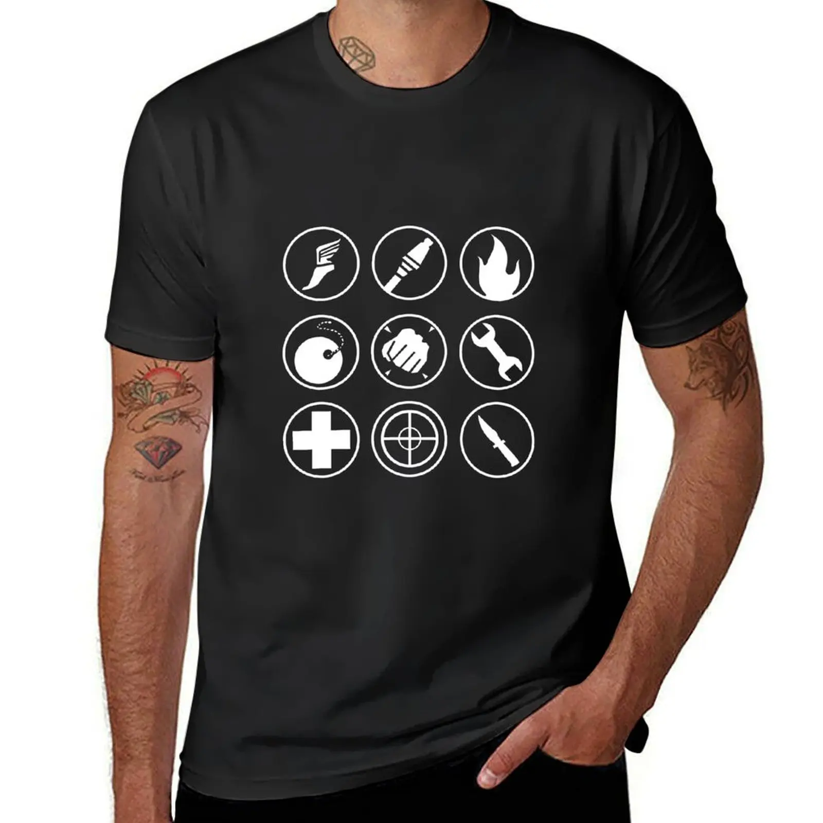Team fortress 2 class icons White T-Shirt blanks customs funnys mens graphic t-shirts anime
Team fortress 2 class icons White T-Shirt blanks customs funnys mens graphic t-shirts anime