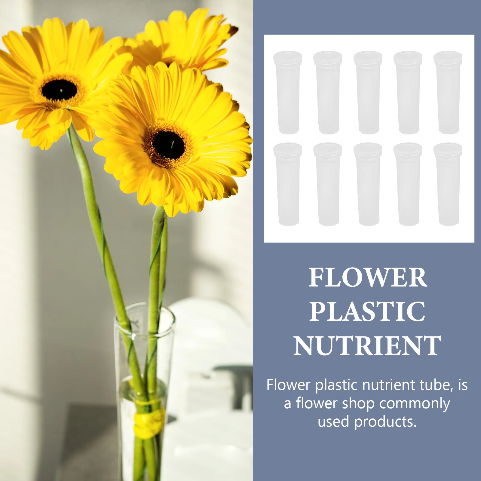 50 Pcs Bouquet Flower Preservation Tube Floral Arrangements Tubes Plastic Fresh Single Water 
50 Pcs Bouquet Flower Preservation Tube Floral Arrangements Tubes Plastic Fresh Single Water