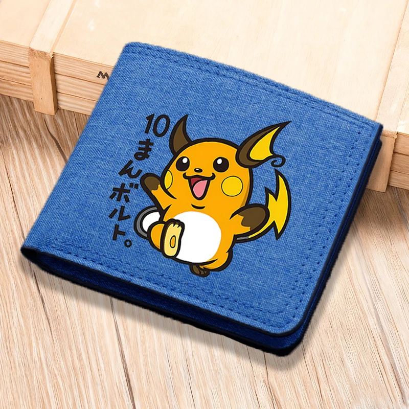 Pokemon Canvas Wallets Anime Ghastly Pikachu Multi-card Slot Billfolds Boys Girls Folding Card Holders Short Coin Purses Gift
Pokemon Canvas Wallets Anime Ghastly Pikachu Multi-card Slot Billfolds Boys Girls Folding Card Holders Short Coin Purses Gift