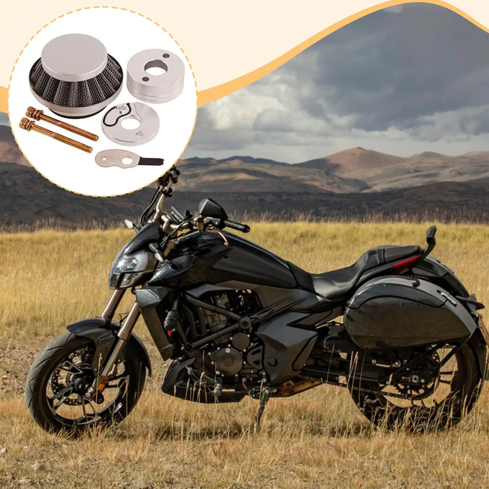 Air Filter Adapter Kit Engine Air Filter Accessory Silver for 2-stroke Engines
Air Filter Adapter Kit Engine Air Filter Accessory Silver for 2-stroke Engines