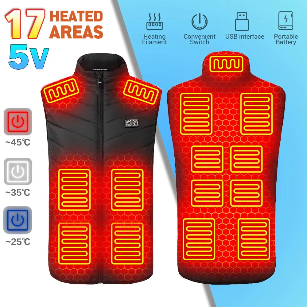 Men Women Electric Heated Jacket Thermal Vest Jacket Heating Jacket Men Tactical Vest Veste Heated Jacket17 Areas Heated Vest
Men Women Electric Heated Jacket Thermal Vest Jacket Heating Jacket Men Tactical Vest Veste Heated Jacket17 Areas Heated Vest
