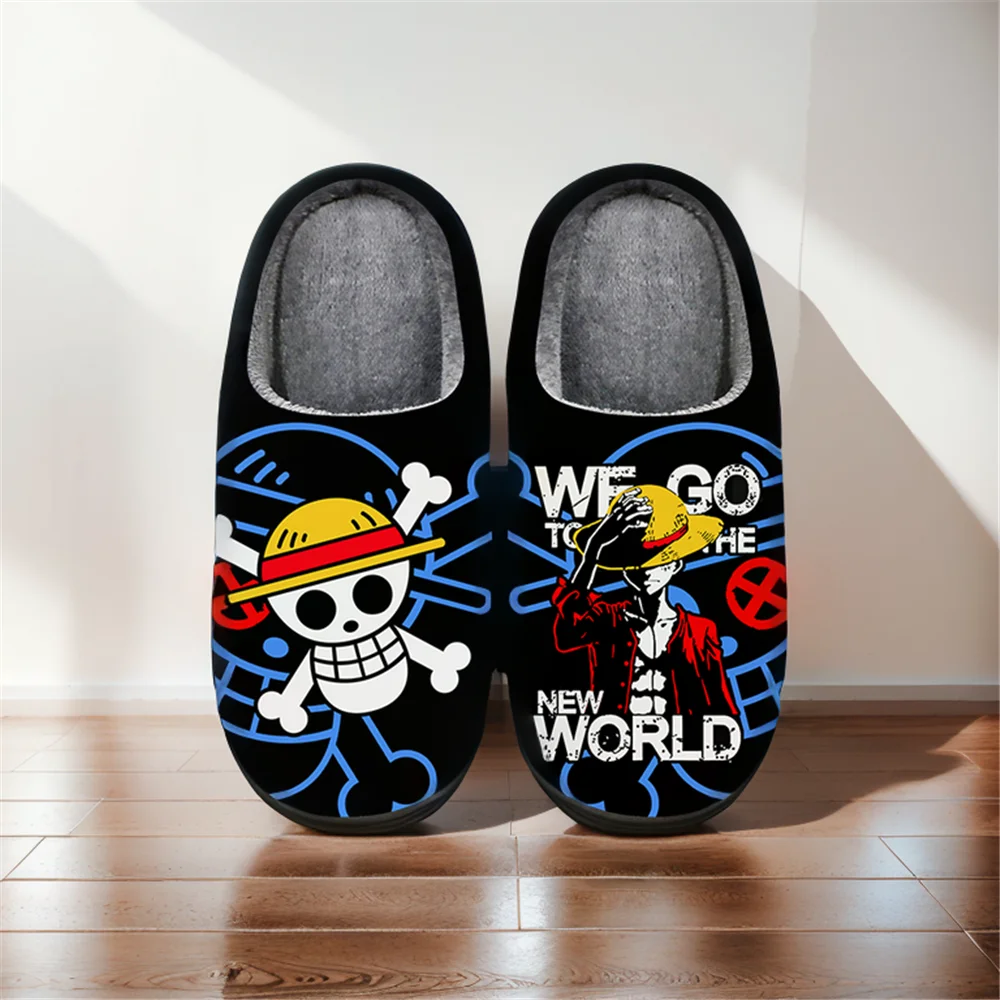 Anime Cartoon Cute Home Slippers ONE PIECE Cosplay Luffy Winter Warm Slippers For Man Woman Boy Girl Unisex Halloween Gift
Anime Cartoon Cute Home Slippers ONE PIECE Cosplay Luffy Winter Warm Slippers For Man Woman Boy Girl Unisex Halloween Gift