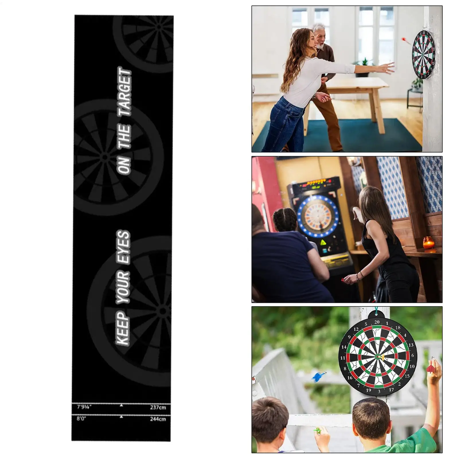 Professional Non-slip Dart Mat with Throw Line 118x13 Inch Rubber Dart Floor Protector for Indoor Basement Game Room Office
Professional Non-slip Dart Mat with Throw Line 118x13 Inch Rubber Dart Floor Protector for Indoor Basement Game Room Office