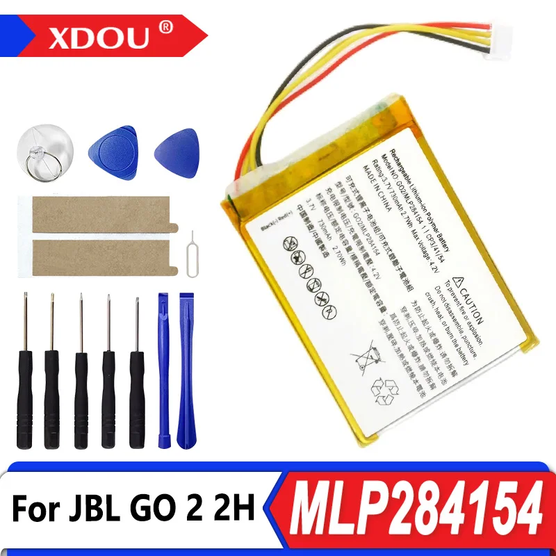 Brand-New GO2/MLP284154 New Replacement 730mAh For JBL GO2/ GO 2/GO 2H Speaker Replacement Battery+Tools.
Brand-New GO2/MLP284154 New Replacement 730mAh For JBL GO2/ GO 2/GO 2H Speaker Replacement Battery+Tools.