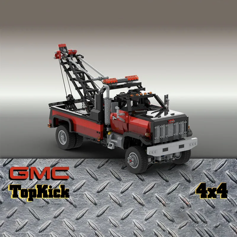 2385PCS MOC GMC TopKick Wrecker 4x4 Black Red Building Blocks DIY Vikings Toy for Kids Birthday Gift and Creativity Development 
2385PCS MOC GMC TopKick Wrecker 4x4 Black Red Building Blocks DIY Vikings Toy for Kids Birthday Gift and Creativity Development