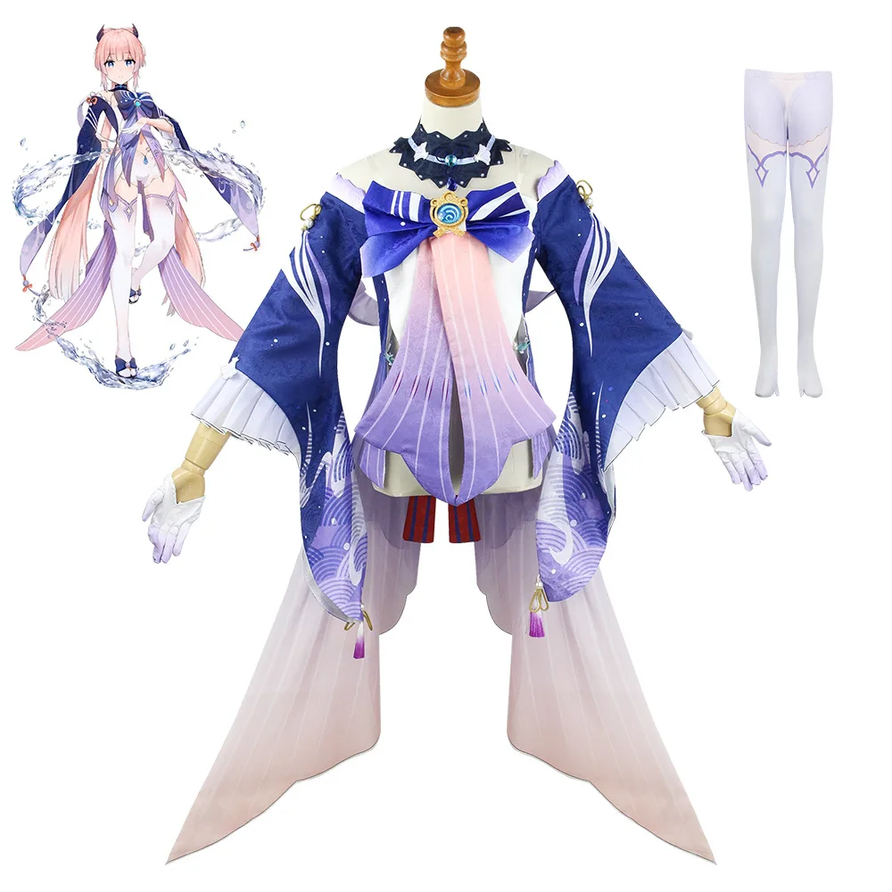 Game Genshin Impact Kokomi Cosplay Costume Sangonomiya Kokomi Wig Shoes Sexy Women Halloween Party Fancy Dress Outfit Full Set
Game Genshin Impact Kokomi Cosplay Costume Sangonomiya Kokomi Wig Shoes Sexy Women Halloween Party Fancy Dress Outfit Full Set