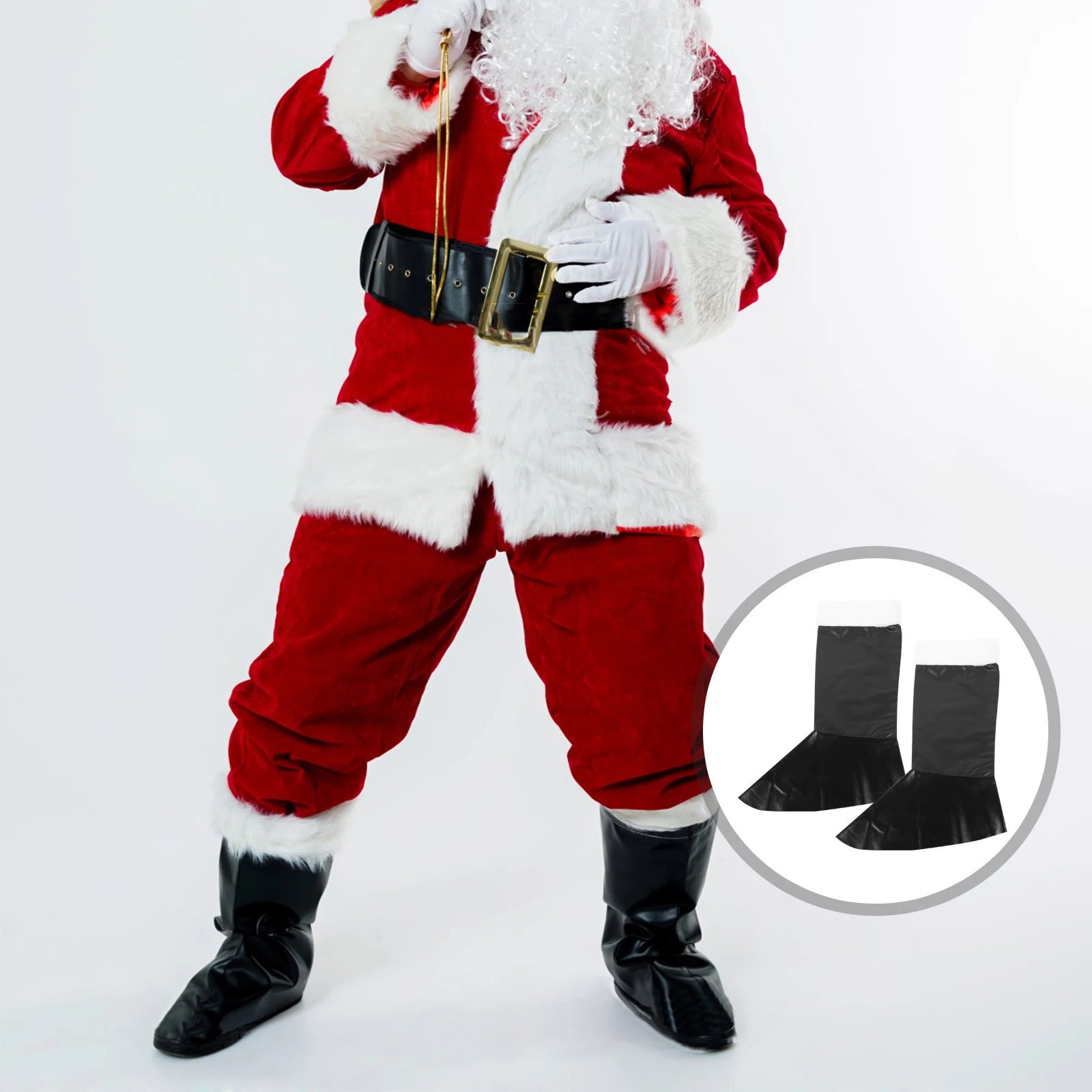 Christmas Socks Shoes Boot Covers Santa Claus Costume Accessories Festive Party Favors Holiday Decor Prop Shoe Hollow Bottom
Christmas Socks Shoes Boot Covers Santa Claus Costume Accessories Festive Party Favors Holiday Decor Prop Shoe Hollow Bottom