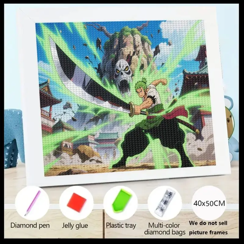 1 шт. Roronoa Zoro One Piece Аниме 5D Набор для алмазной живописи, DIY Полный дрель Кристалл Горный хрусталь Художественный набор, 40x50 СМ Большой размер Манга Ч
1 шт. Roronoa Zoro One Piece Аниме 5D Набор для алмазной живописи, DIY Полный дрель Кристалл Горный хрусталь Художественный набор, 40x50 СМ Большой размер Манга Ч