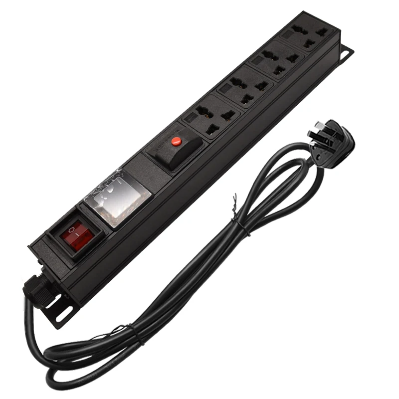 New Aluminum Case 16A 4AC jacks 1U Universal PDU output IEC Power Cord Socket illuminated ON OFF Switch Ammeter With 2M wire
New Aluminum Case 16A 4AC jacks 1U Universal PDU output IEC Power Cord Socket illuminated ON OFF Switch Ammeter With 2M wire