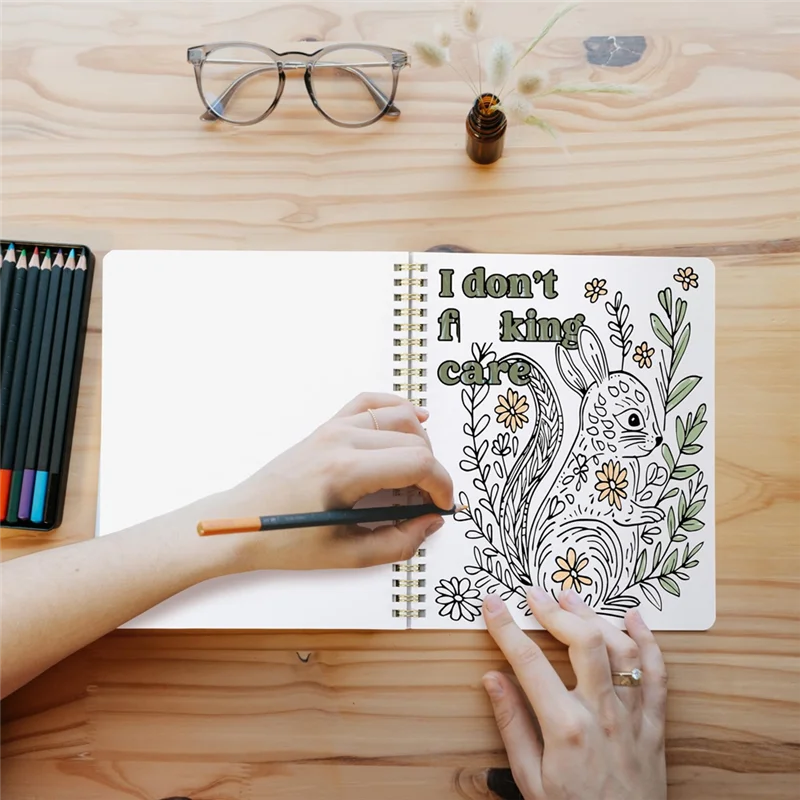 Beautiful Adult Coloring Book Set Of 2 For Relaxation - Funny Words Coloring Book With Floral Designs For Lot Of Laughs
Beautiful Adult Coloring Book Set Of 2 For Relaxation - Funny Words Coloring Book With Floral Designs For Lot Of Laughs