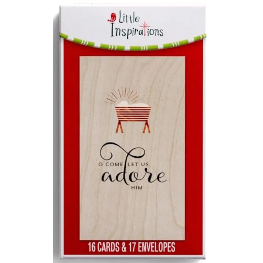 - Little Inspirations - O Come Let Us Adore Him - 16 Christmas Boxed Cards, KJV 10369
- Little Inspirations - O Come Let Us Adore Him - 16 Christmas Boxed Cards, KJV 10369