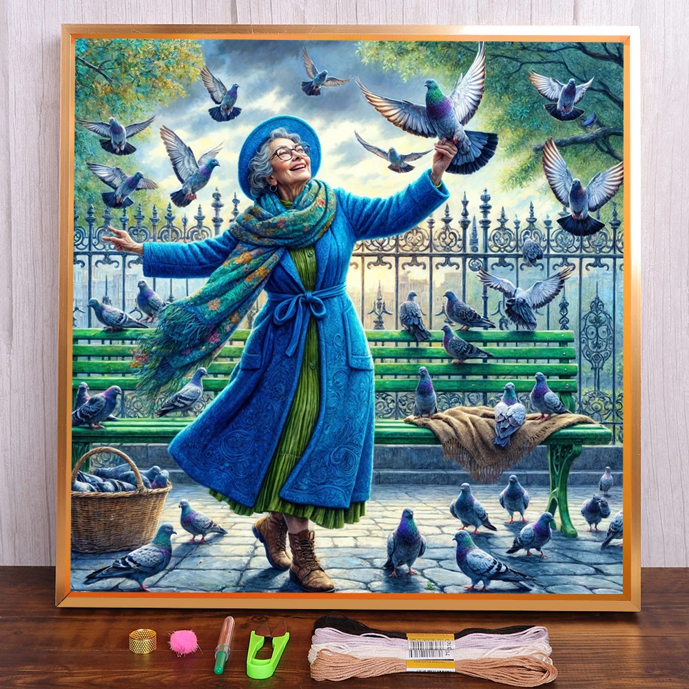Dove Lady Printed Canvas Cross Stitch Full Kit DIY Embroidery Handiwork Painting Needlework Handmade Needle Home Decor Stamped
Dove Lady Printed Canvas Cross Stitch Full Kit DIY Embroidery Handiwork Painting Needlework Handmade Needle Home Decor Stamped